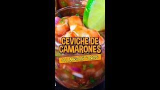 🍤  Ceviche de Camarones o Langostinos 🍤  #Shorts