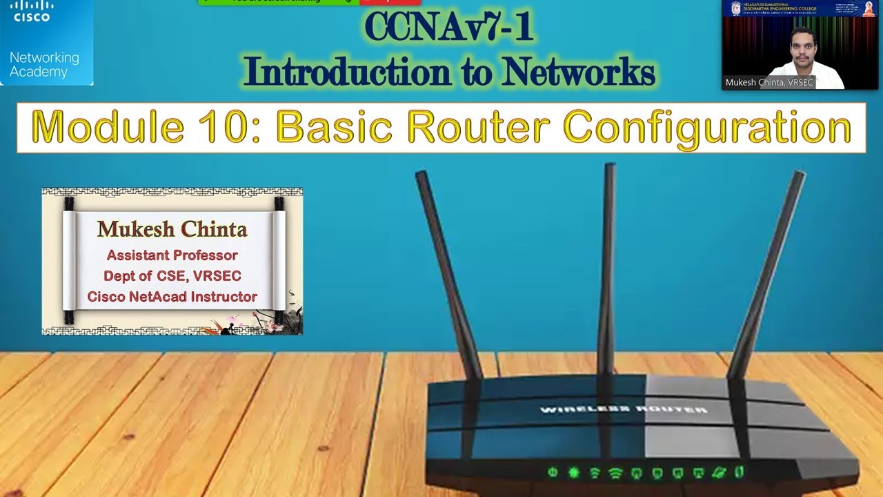 CCNAv7 ITN-Mod:10 - Basic Router Configuration || Interface & Default ...