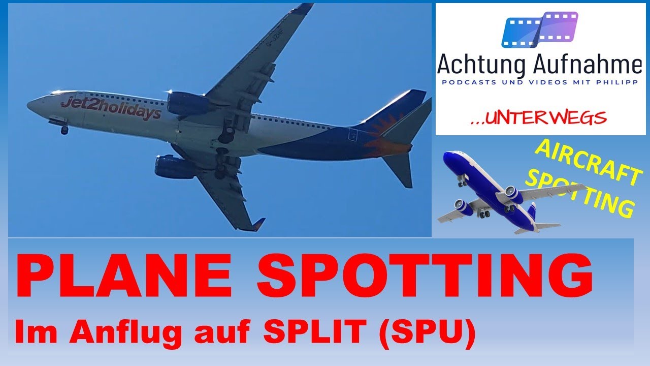 Plane spotting in Split (SPU) - YouTube