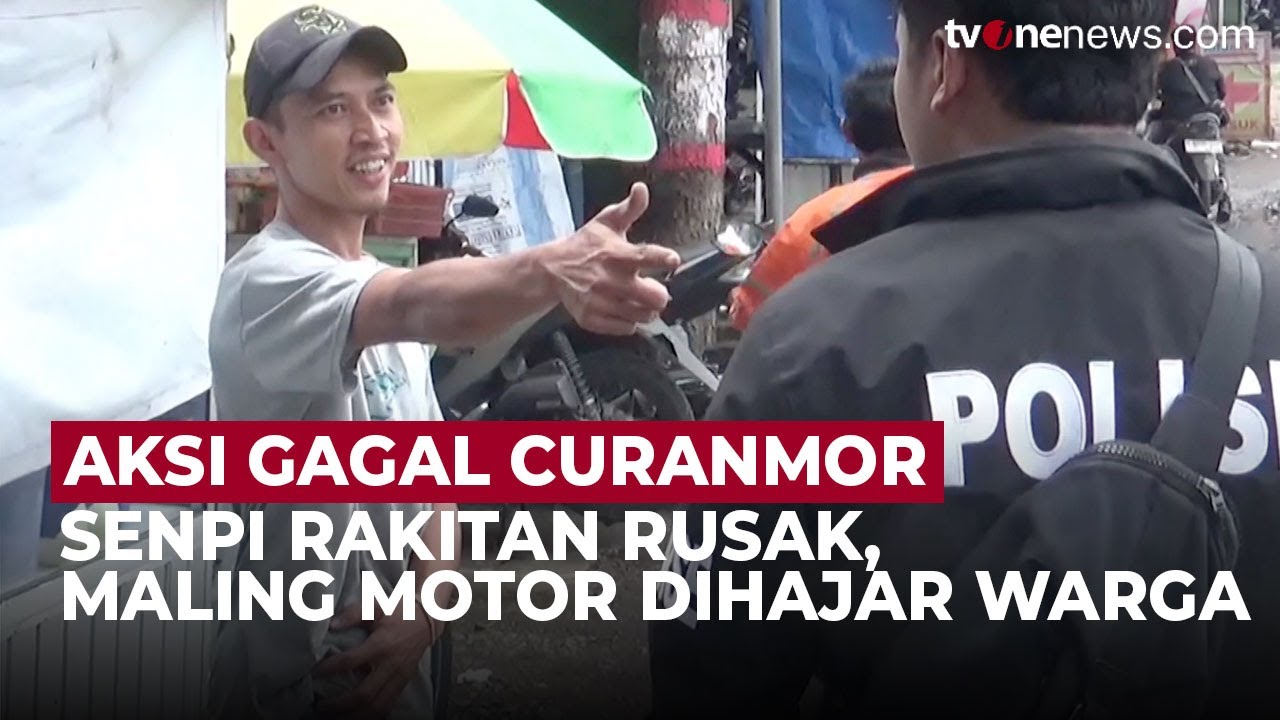Aksi Gagal! Pelaku Curanmor di Cianjur Diamuk Massa Usai Senpi Rakitan Rusak | OneNews Update