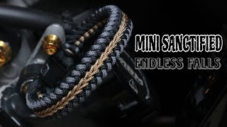 HOW TO MAKE MINI SANCTIFIED ENDLESS FALLS PARACORD BRACELET, EASY PARACORD TUTORIAL, DIY .