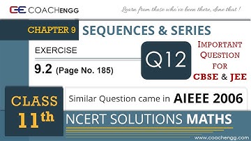 SEQUENCES AND SERIES - Exercise 9.2 Q12 - Class 11 MATHS NCERT Solution