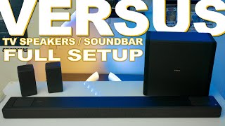 Get Your New TV Sounding Right - TV Built In Speakers Vs Soundbar Vs Full Theater System