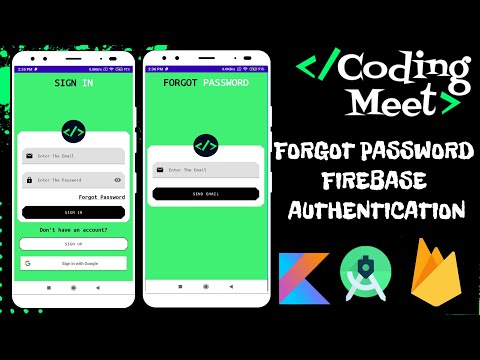 Forgot password Firebase Authentication in Android Studio Kotlin