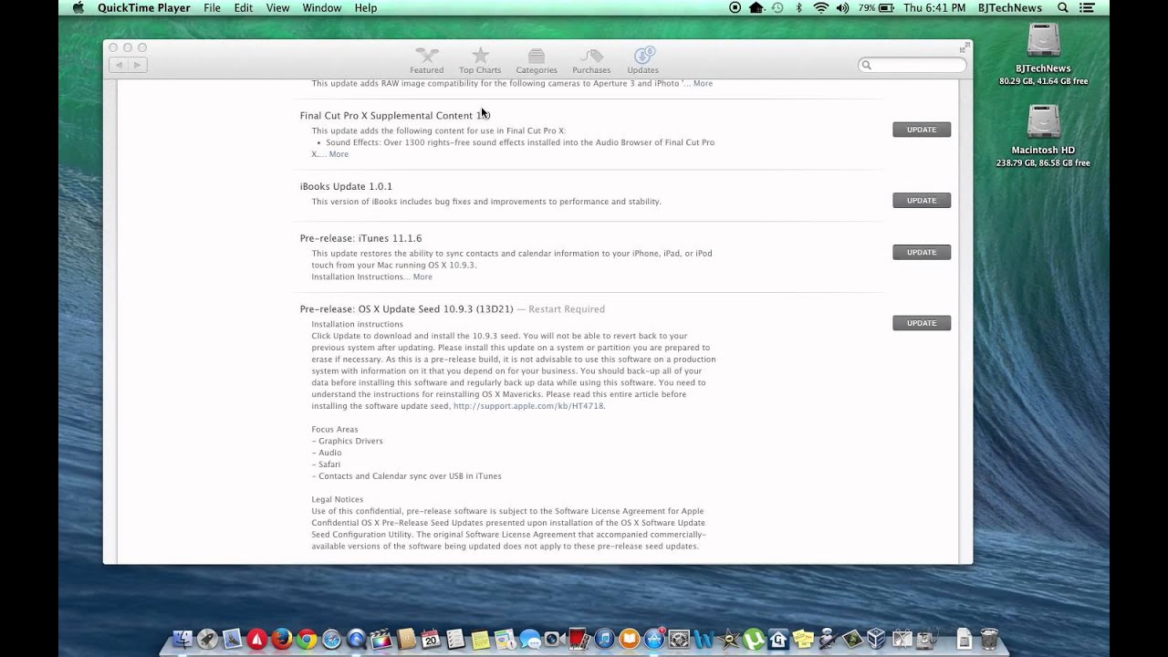 Os X Compatibility Chart