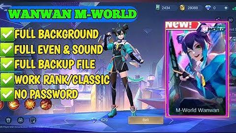 Script Skin Wanwan M World 515 No Password | Full Effect Voice | Patch Terbaru