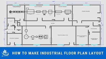 How to make industrial floor plan layout in Auto Cad | Engineering & Construction