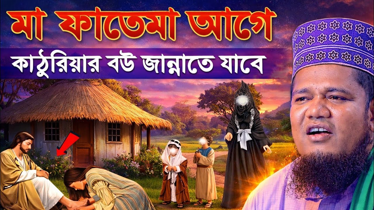 মা ফাতেমার আগে কাঠুরিয়ার বউ জান্নাতে যাবে।। ক্বারী রুহুল আমিন সিদ্দিকী 