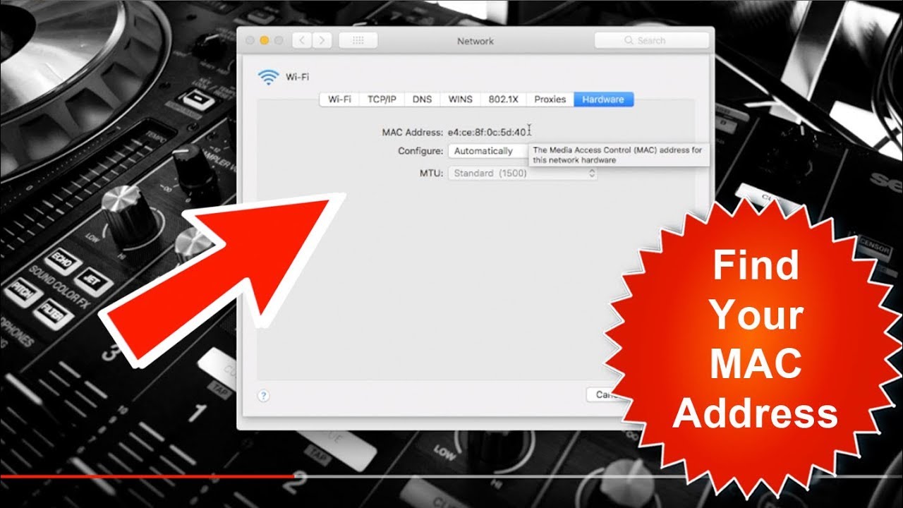 How To Find A MAC address On A Mac - YouTube