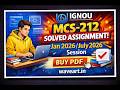 MCS-212 Solved Assignment Jan-26/July-26 || MCA_NEW || IGNOU || Dalaltechnologies || WaveArt