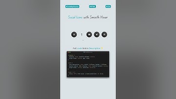 🌀 Animated Social Media Icons | CSS Hover Effects #webdevelopment #coding #hovereffect #shorts