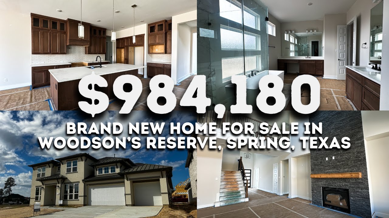984,180 BRAND NEW HOME FOR SALE IN WOODSON'S RESERVE, SPRING, TX YouTube