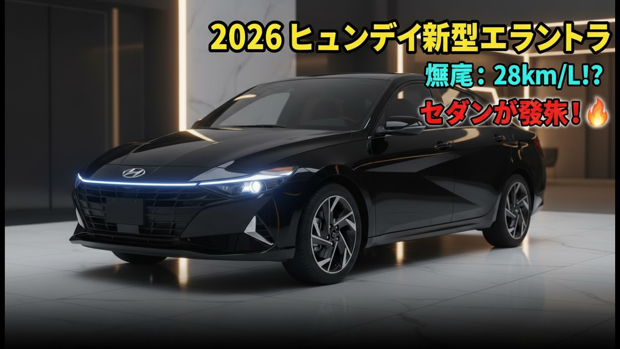 セダンはもう終わったと言われた…だが2026年型ヒュンダイ・エラントラが28km/Lを叩き出した！😱🔥