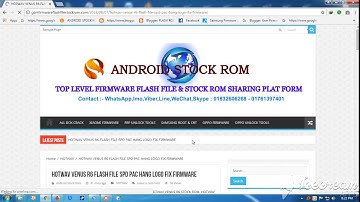 HOTWAV VENUS R6 FLASH FILE SPD PAC HANG LOGO FIX FIRMWARE