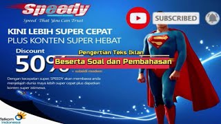 Teks Iklan dan Contoh Soal serta Pembahasan