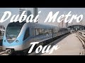 Tour of the Dubai Metro - lines and principle stations