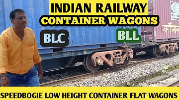 BOGIE LOW CONTAINER WAGON.BLC.BLL. EXPLAIN BY#RAILWAYMECHANICALINFO.B.K.DUTTA.S.E.RLY.
