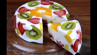 Using JUST MILK And FRUITS, You Can Make This COLORFUL DESSERT!