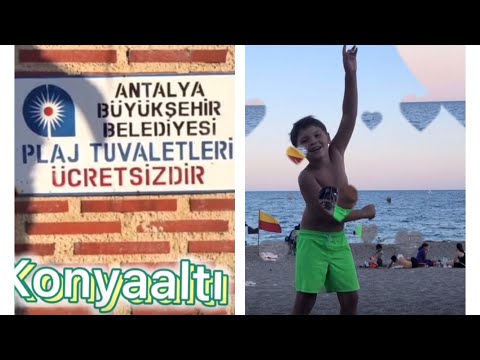 KONYAALTI ANTALYA PLAJI HER ŞEY DAHİL KAMP YERLERİ VLOG-5  #gezenadamfatih