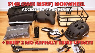 $149 ($660 MSRP) Mokwheel Accessories Pack Review + Asphalt Ebike 2mo Update