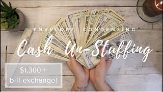 Cash Un-Stuffing! | Cash Condensing & Counting + Bill Exchange | 21 Year Old Budgets