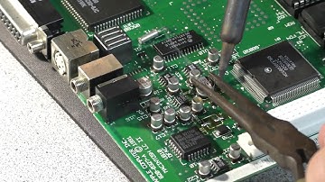 Replacing SMT Capacitors on A Vintage Macintosh With Basic Tools