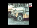 SYND1/9/71 SCHOOL BUSSES DESTROYED IN EXPLOSION IN PONTIAC, MICHIGAN