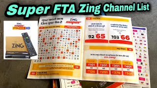 Zing Super FTA Box Channel List | Zing Box Channel List | Super FTA Zing Box Channel List | DTH Dish