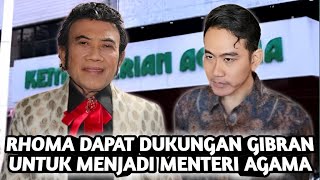 GIBRAN RAKA DUKUNG PENUH RHOMA IRAMA MENJADI MENTERI AGAMA DEMI MENUJU INDONESIA EMAS