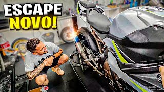 NOVO ESCAPAMENTO DA BMW S1000RR  BERRANDO MUITO ALTO