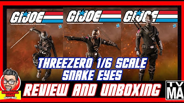 ThreeZero G.I. Joe 1/6 scale Snake Eyes figure Review and Unboxing
