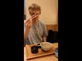 Mande、かつ丼とスープを堪能 #shorts