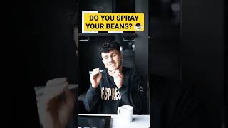 Should you spray your beans? #coffee #barista #homebarista #espresso