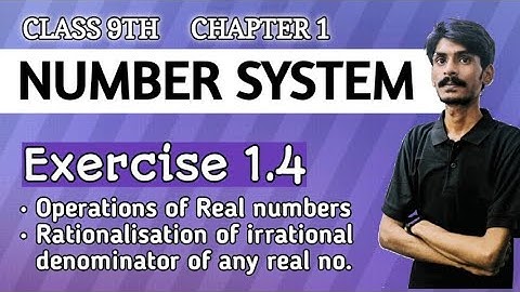 Class-9th maths chapter-1|Number system | Exercise 1.4 | RATIONALISATION | कक्षा 9 गणित पाठ 1 #maths