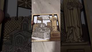 Greetings from Ohrid 3D Wooden Souvenir – Macedonia Landmark SVG DXF AI Laser Cut File Layered Greetings from Ohrid 3D Wooden Souvenir – Macedonia Landmark SVG DXF AI Laser Cut File Layered