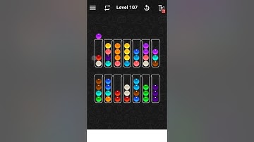 Ball sort color level 107