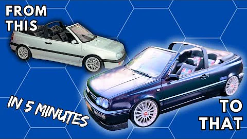 Custom Built VW Golf Mk3 Cabriolet: A Topless Transformation in 5 minutes!