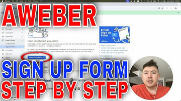 ✅  How To Create Email Sign Up Form With AWeber🔴