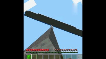 Minecraft max block height water bucket slime Block MLG.#short #game #shorts