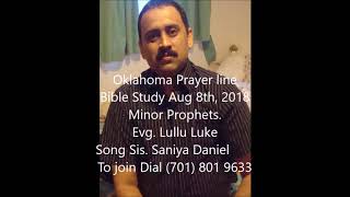 Oklahoma prayer line bible study aug ...