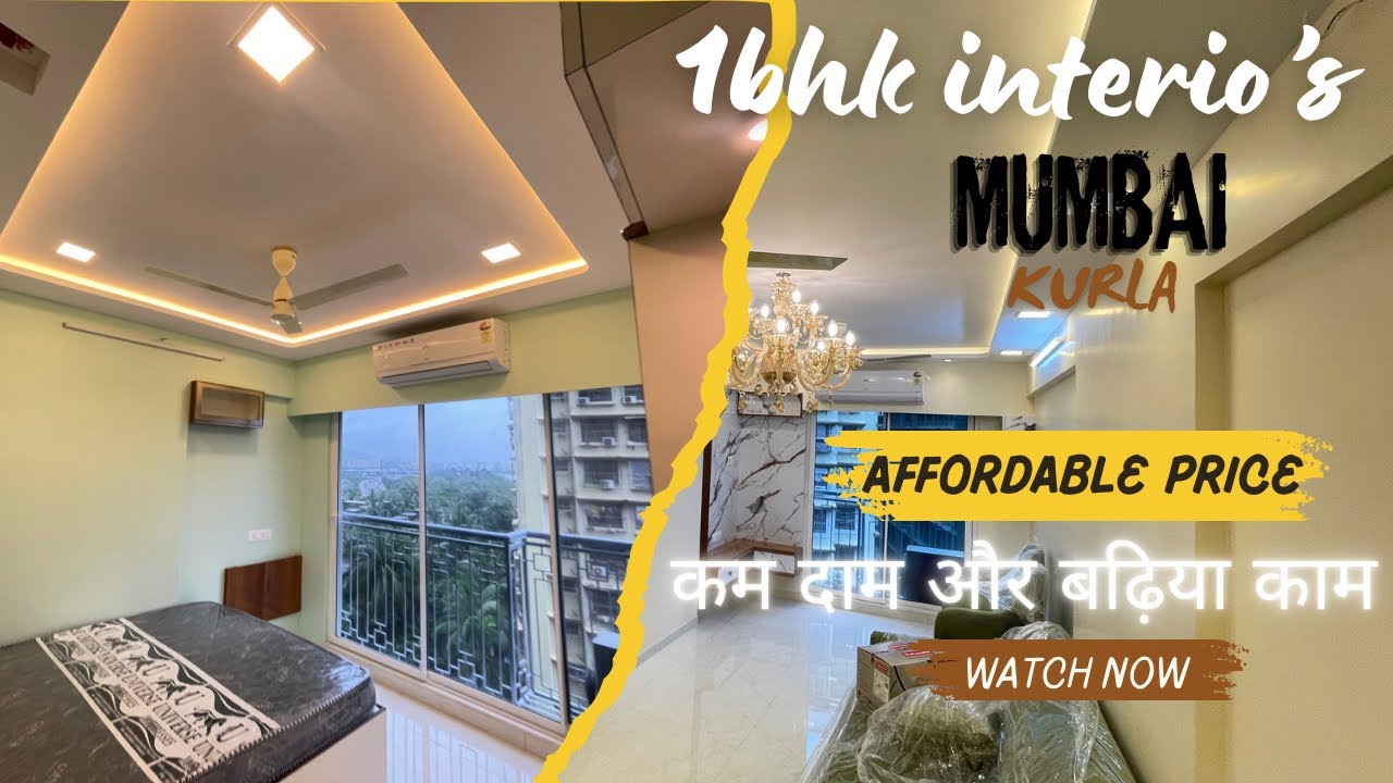 1 bhk flat interior design in mumbai | 1bhk कम दाम और बढ़िया काम ...