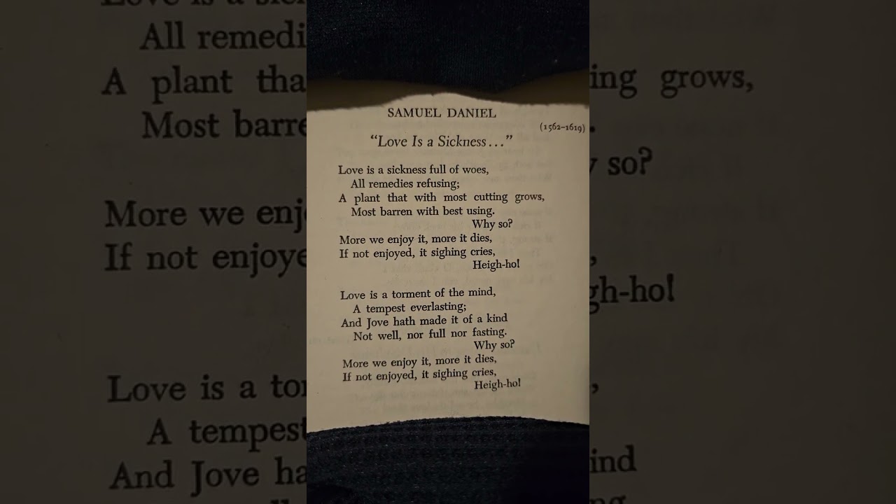 'Love Is A Sickness' by Samuel Daniel