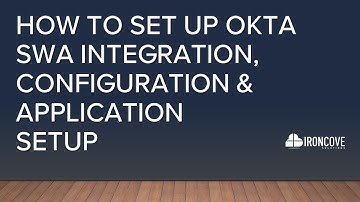 How to set up Okta SWA Integration, Configuration and Application Setup follow the Instructions