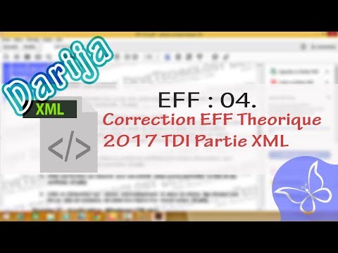 EFF :04. Correction EFF Theorique 2017 TDI Partie XML