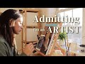 admitting to myself i'm an artist 🌱 self-worth, finding beauty, acrylic painting 🍁 cozy art vlog