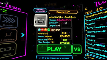 [Sound space]Run It Back FC[100%]