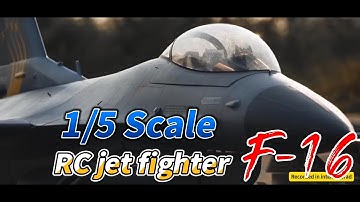 My 1/5 scale F-16 RC jet fighter #scalerc #scalerc #rcaircraft #turbinejet