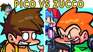 Friday Night Funkin' - Boyfriend & Pico VS Zucco + Cutscene - Pico's School One Shot (FNF MOD/HARD)