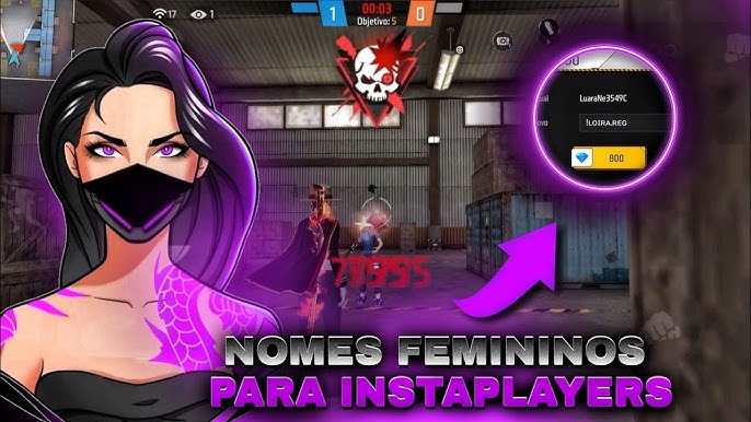 OS MELHORES NOMES ( FEMININOS ) PARA COLOCAR NO FREE FIRE, NÃO PERCAM SO  NICKS DIFERENCIADOS