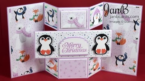 No.607 - Triple Panel Fancy Fold Card - JanB No.5 Top UK Stampin